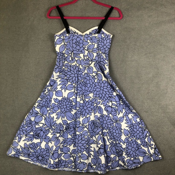 Guess Retro floral pinup dress size 1 - Picture 3 of 12